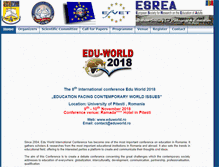 Tablet Screenshot of eduworld.ro